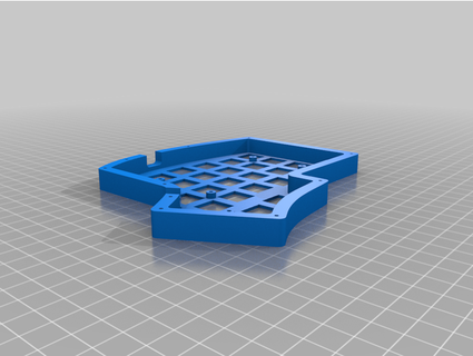 iris keyboard solid case coldprint 3d print model - Mito3D