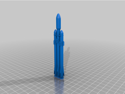 spacex falcon heavy jscottdespain 3d print model - Mito3D