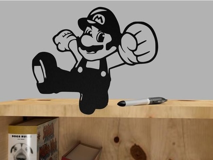 Mario silhouette 3d print model - Mito3D