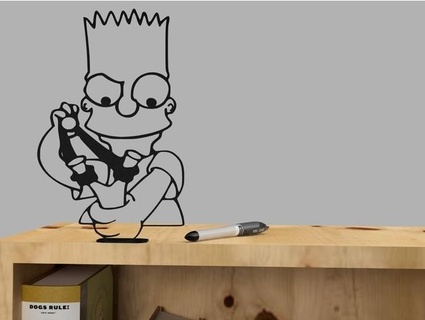 Bart Simpson Silhouette 3d print model - Mito3D