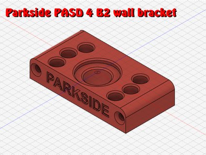 parkside pasd 4 b2 wall bracket bigfunkyman 3d print model - Mito3D
