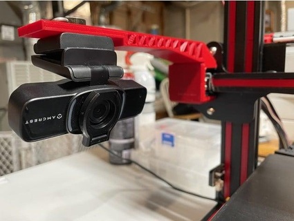 ender 3 x gantry camera mount pancake riot 3d print model - Mito3D
