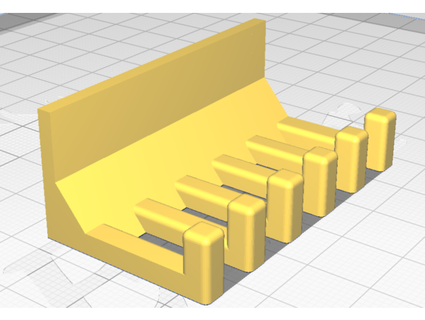 cable holder wider slots jess 3d print model - Mito3D