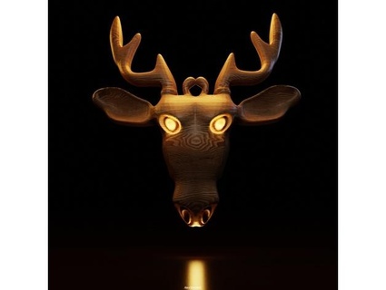 deer head pendant alexstormnd 3d print model - Mito3D
