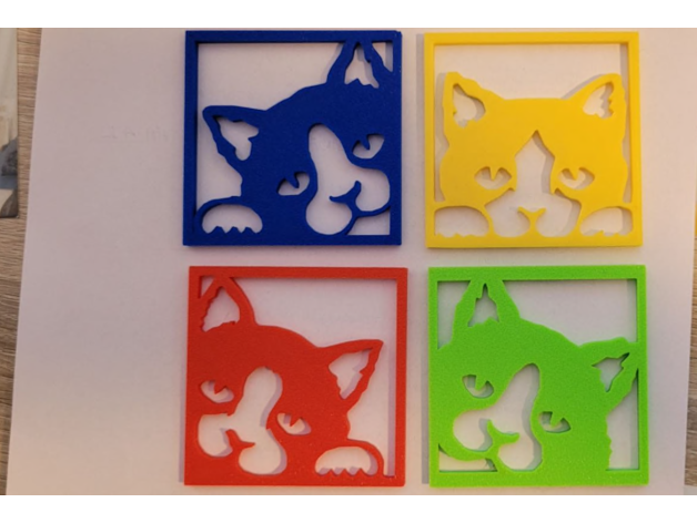 gato pop Art grazie 3D print model - Mito3D