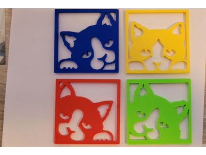 gato Pop sanat ten 3d print model - Mito3D