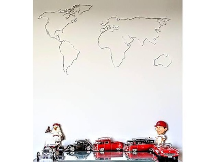 world map wall art bakedbananadesign 3d print model - Mito3D