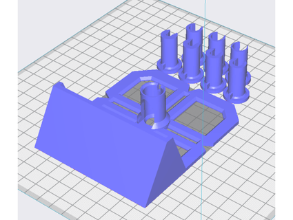 parede perfuração guia + broca poeira colecionador inserções apoia cookie 3d print model - Mito3D