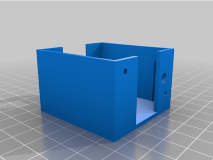 ultrasonic sensor mount square railing hobb3s 3d print model - Mito3D