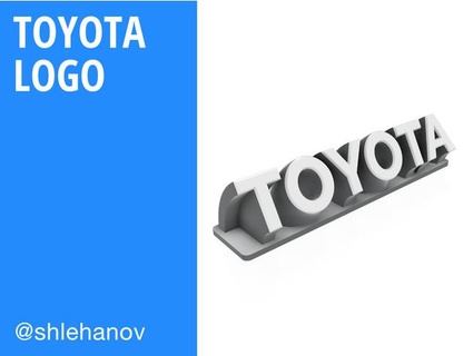 Toyota emblema Shlehanov 3d print model - Mito3D