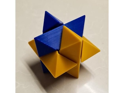 Star Puzzle Hackinistrator 3d print model - Mito3D
