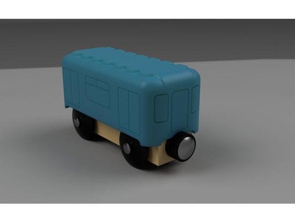 Bahn Wagen brio Ikea lillabo Eisenbahn amdroid 3d print model - Mito3D