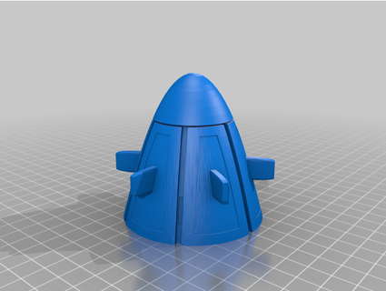 dragon balll temps machine capsule corp remix prototypet1 3d print model - Mito3D