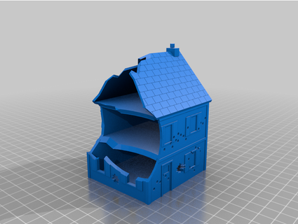fow house v3 damaged arctic fox 3d print model - Mito3D