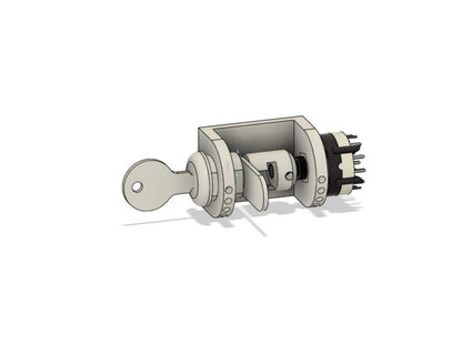 key rotary switch ignition cessna 172 simulator captainbobsim 3d print model - Mito3D