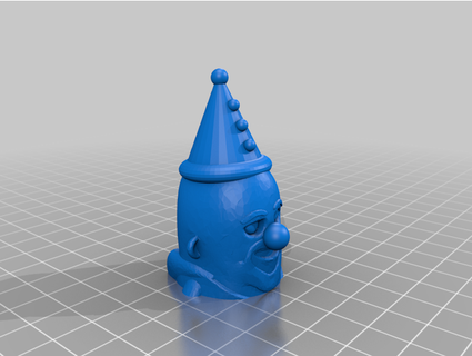 payaso pez dispensador cabeza borzag 3d print model - Mito3D