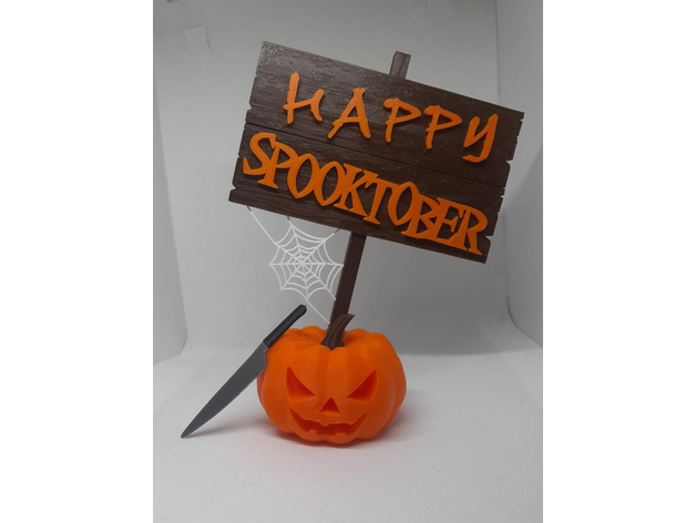 happy spooktober pumpkin 3dtwinkie 3D print model - Mito3D