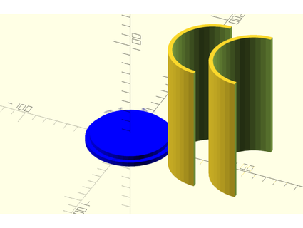three part molde envase candera 3d print model - Mito3D