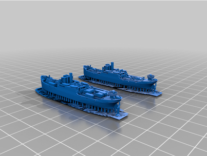 1 1250 ölçek efc 1020 yük gemisi güverte silahlar kargo cg111 3d print model - Mito3D