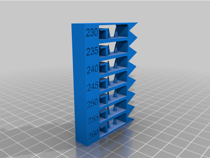 asa abs temperature calibration tower 260-230 c zefferz 3d print model - Mito3D