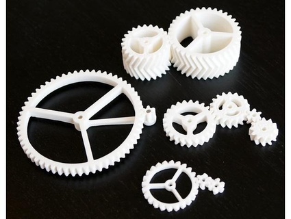 general purpose 3d printable herringbone spur gears set tllado 3d print model - Mito3D