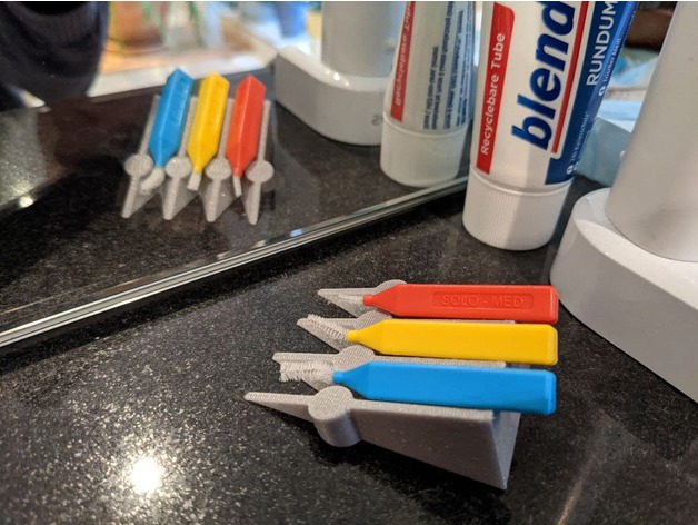 interdental cepillo soporte stix kreibaum 3D print model - Mito3D