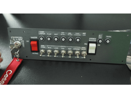 cessna 172 simulator switch panel captainbobsim 3d print model - Mito3D
