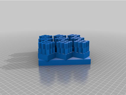 checkered iterated function petiguz1192 3d print model - Mito3D