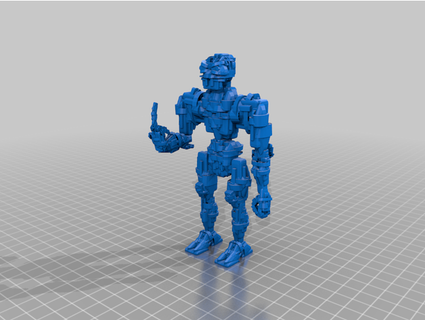 angry robot bordborg 3d print model - Mito3D