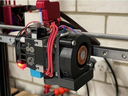 hemera 5015 blower part cooling duct portzal 3d print model - Mito3D