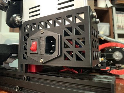 ender3 psu cover johnniewhiskey  3d print model - Mito3D