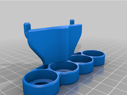 ammo mig shaders pegboard holder goozi 3d print model - Mito3D
