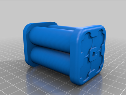 holder lithium battery pack 2s2p m79project 3d print model - Mito3D