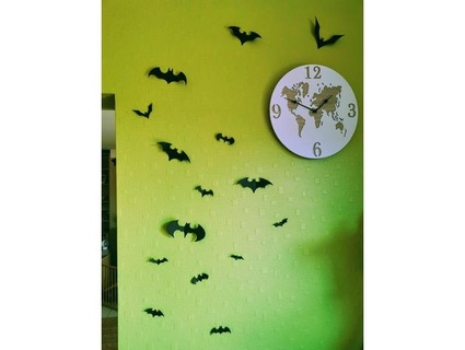 halloween batarang bat wall decoration ataraxie 3d print model - Mito3D