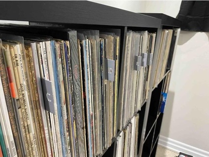 vinyl record collection organizer - alphabetical tabs edretrotech 3d print model - Mito3D