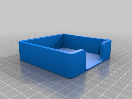 post note sized sticky note holder chuckreis  3d print model - Mito3D