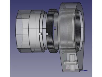 parametrico ottico lente titolare supporto metrico v3 drobswob 3d print model - Mito3D