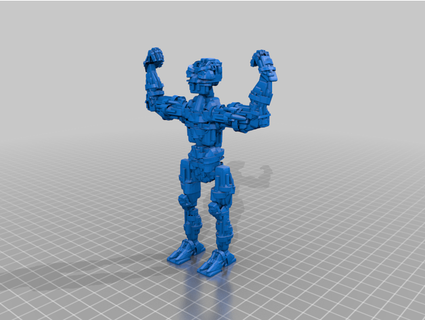 angry robot flex bordborg 3d print model - Mito3D