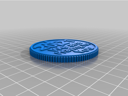 praying coin danielkeely 3d print model - Mito3D