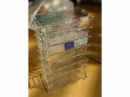 box rack cheap plastic boxes modisch fabrications 3d print model - Mito3D