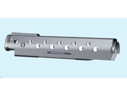 airsoft ar15 m203 fusil longueur main garde ryandetous 3d print model - Mito3D