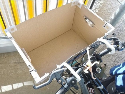 bicicletta cestino vero shopping scatola xeonqq 3d print model - Mito3D