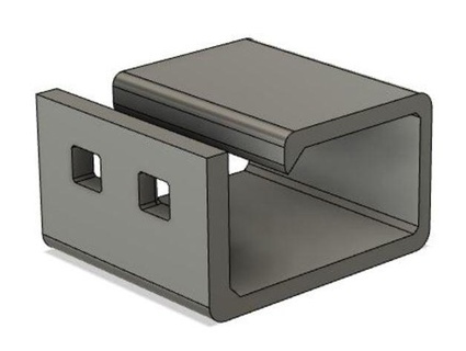 Pixel Stütze Kabelbinder Dachboden entlüften montieren qtpounder 3d print model - Mito3D