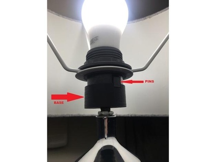 Edison Lampe Base Reparatur gmur 3d print model - Mito3D
