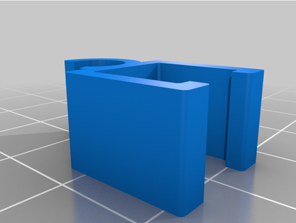 yeti bleu isolement monter compact 3d print model - Mito3D