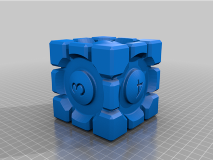 portail cube dé bâillement 3d print model - Mito3D