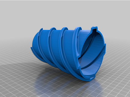 vaso 360 torcido filetada johnkh 3d print model - Mito3D
