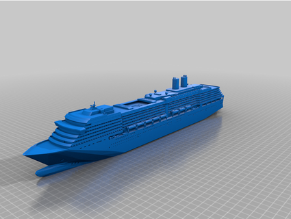 ms westerdam cruise ship 3dprintoutz4u 3d print model - Mito3D