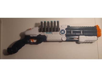 gun x shot excel vigilante bullet holder printedthings 3d print model - Mito3D