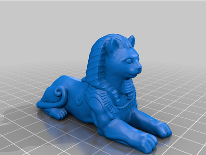 cat sphinx replicatingtrouts 3d print model - Mito3D